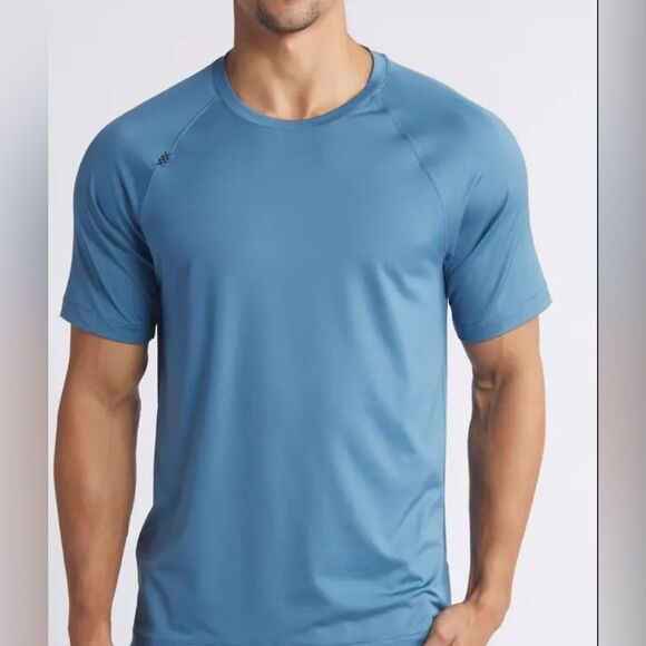 RHONE Reign Short sleeve blue size large - Picture 2 of 9